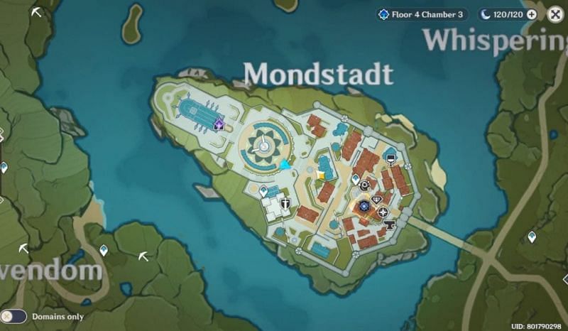 The Mitachurl loot is placed in the Falcon Coast region of Monstadt (Image via Jonooit (Genshin Impact), YouTube)