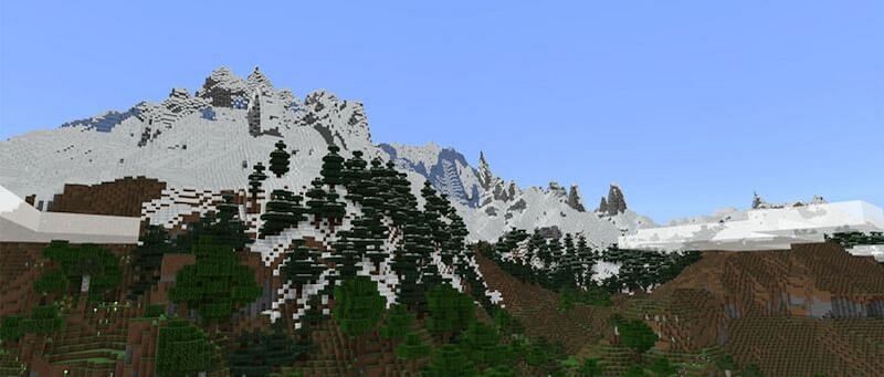 Minecraft has raised the build height limit to accommodate the new terrain generations (Image via Minecraft)