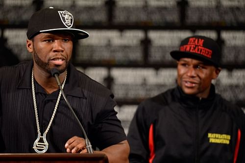 Curtis '50 Cent' Jackson(L) and Floyd Mayweather(R) used to be great friends