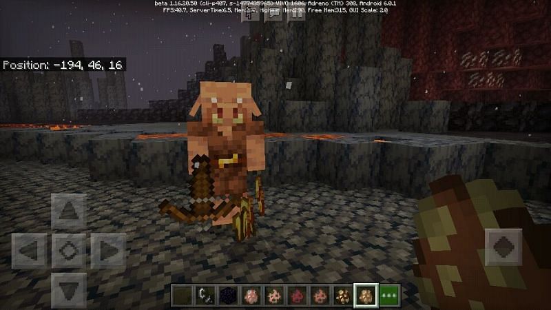 Piglin looking for gold (Image via bugs.mojang.com)