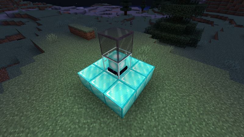 Tinted glass completely blocks light