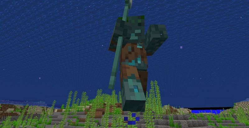 Tridents are the perfect weapon for underwater battles (Image via Minecraft)