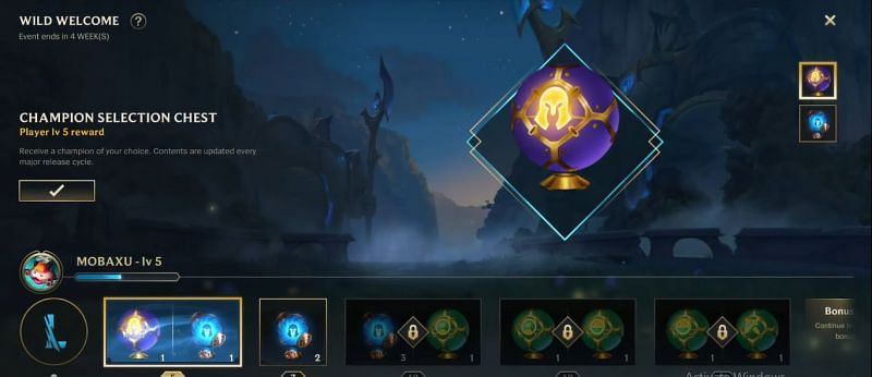 Wild Rift&#039;s Wild Welcome home screen showing the basic objectives (Screengrab via Moba Play YouTube channel)