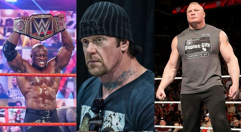 Bobby Lashley, The Undertaker, and Brock Lesnar