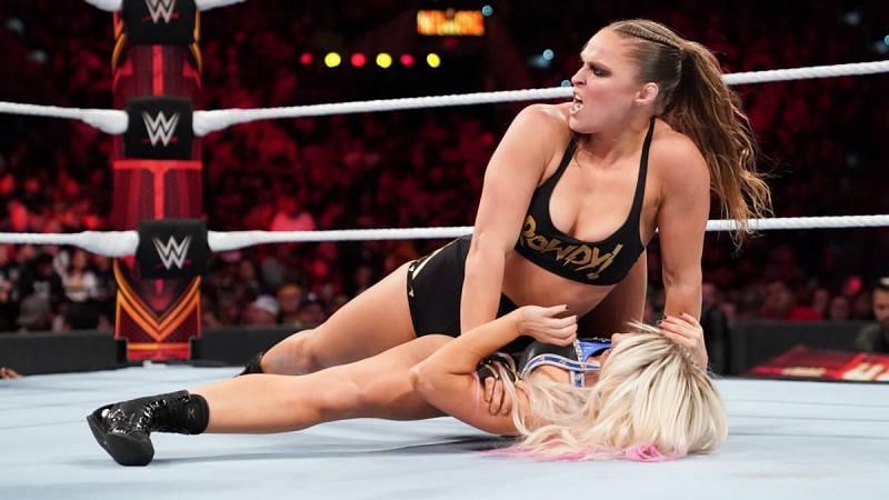 Ronda Rousey dominating Alexa Bliss