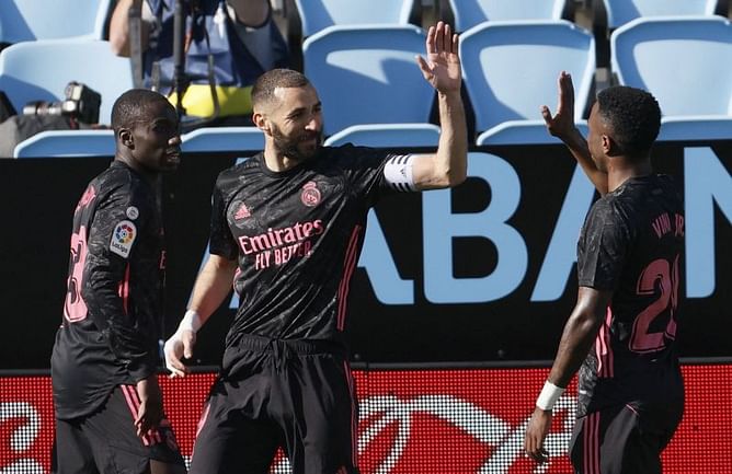 Benzema-inspired Real Madrid rout Celta Vigo to keep pressure on La Liga rivals