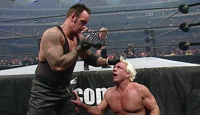 Ric Flair competed in his first WrestleMania match in 10 years against The Undertaker at WrestleMania X8