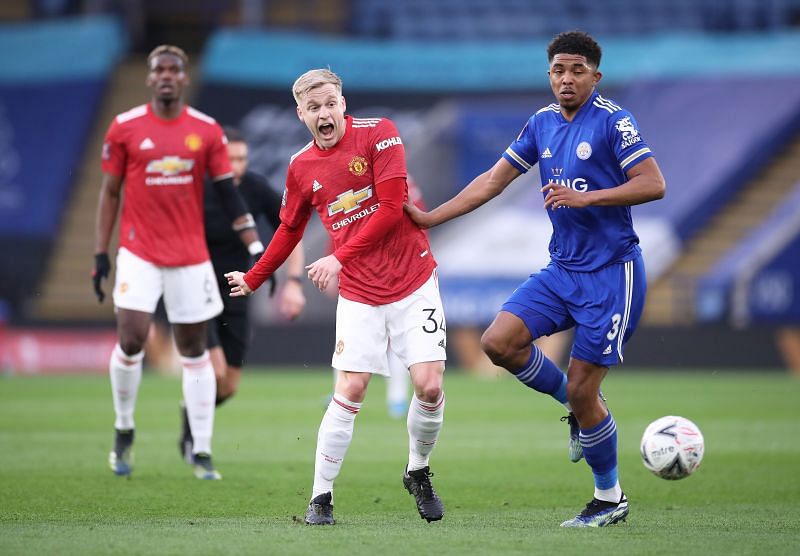 Donny Van de Beek had a poor outing in Manchester United&#039;s FA Cup loss to Leicester City