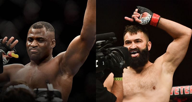 Andre Arlovski (Right) accuses Francis Ngannou (Left) of taking PEDs