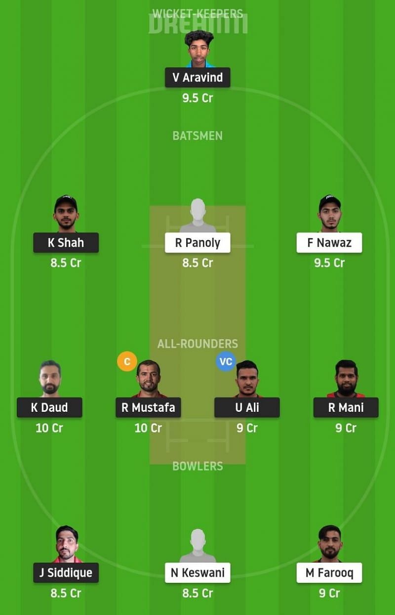 SHA vs DUB Dream11 Fantasy Tips - Emirates D10 League.