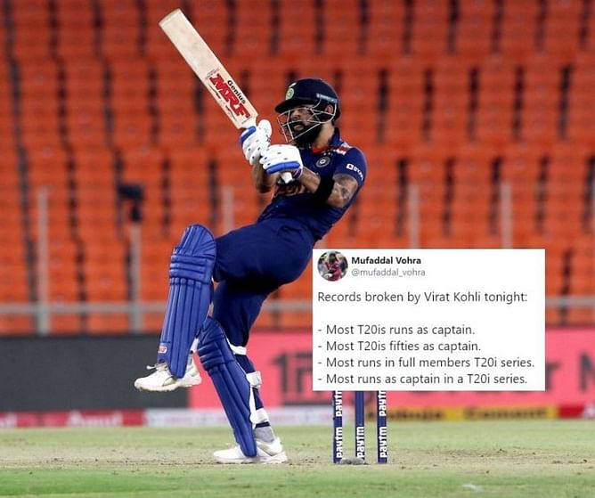 "A legend at work!"- Twitterati hails Virat Kohli after his phenomenal 80*