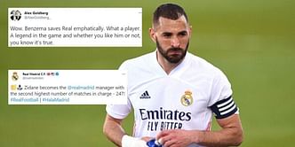 Twitter explodes as late Karim Benzema goal gives Real Madrid massive victory in La Liga title race