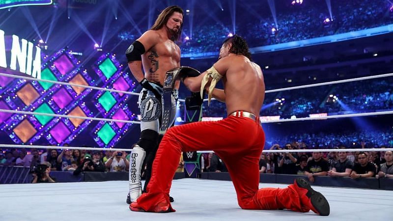 AJ Styles successfully defended the WWE Championship against Shinsuke Nakamura at WrestleMania 34