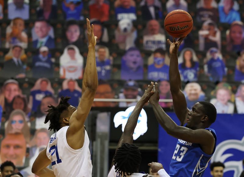 Damien Jefferson #23 of the Creighton Bluejays