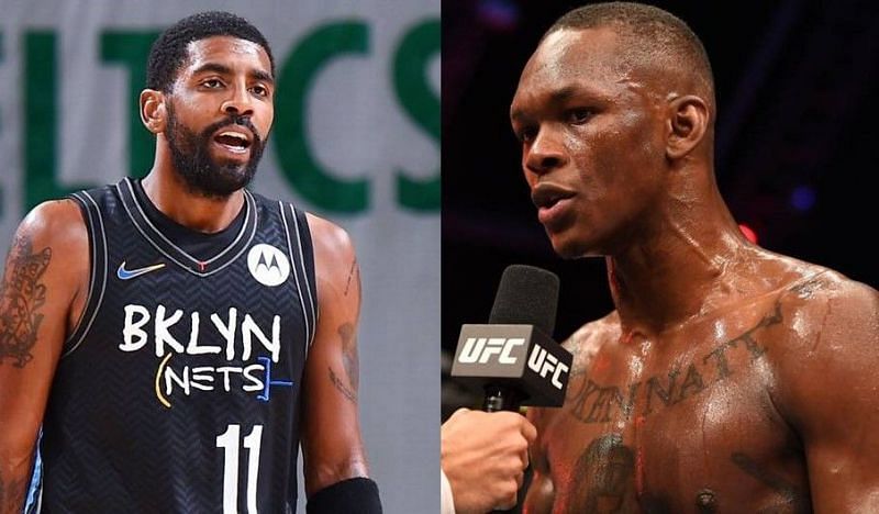 Kyrie Irving (left); Israel Adesanya (right)