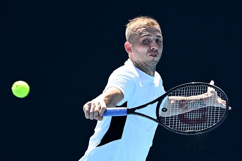 Roger Federer has been training with Dan Evans in Doha