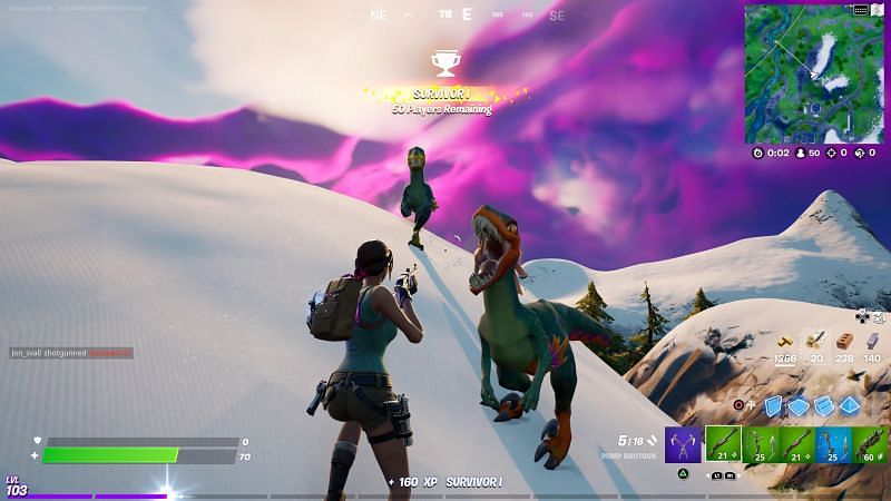 Location Of Dinosaurs In Fortnite Where To Find Dinosaurs In Fortnite Season 6 Raptor Locations Damage Stats And Other Details