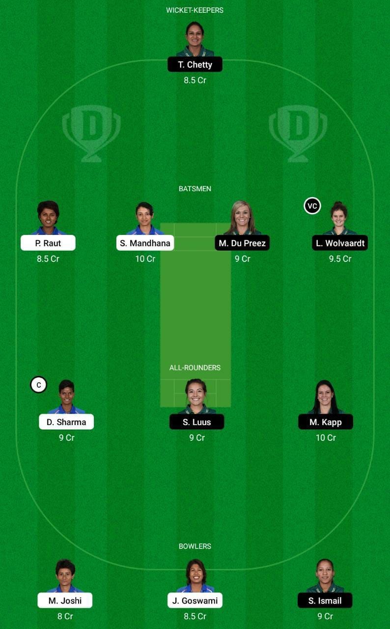 IN-W vs SA-W Dream11 Tips