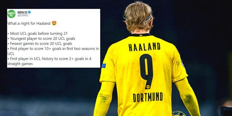 ESPN FC - 22-year-old Erling Haaland (2 goals) 23-year-old Kylian