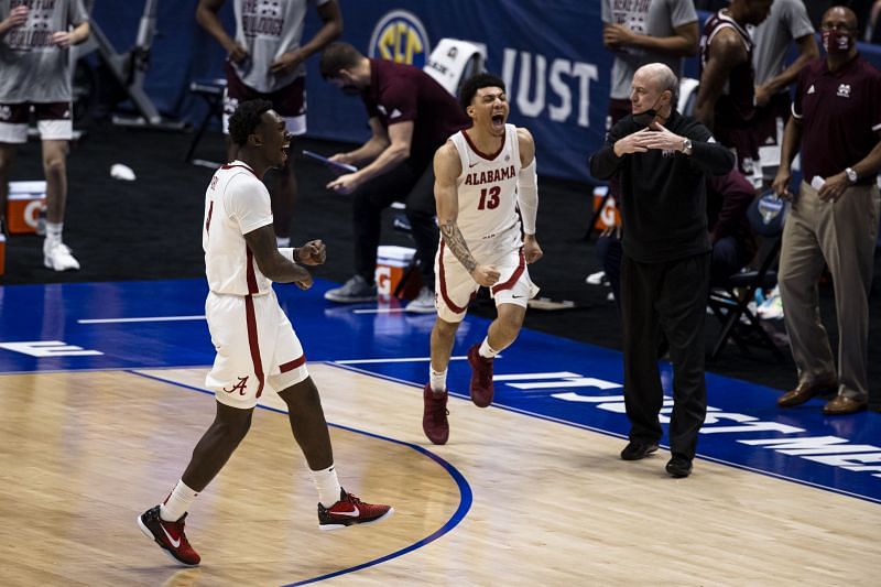 The Alabama Crimson Tide look for their first SEC Tournament Championship since 1991