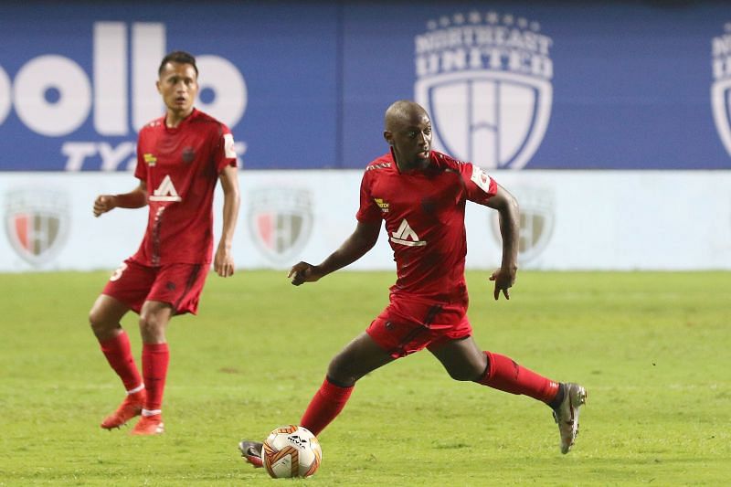 Khassa Camara in action for NorthEast United FC in an ISL match (Image Credits: ISL Media)