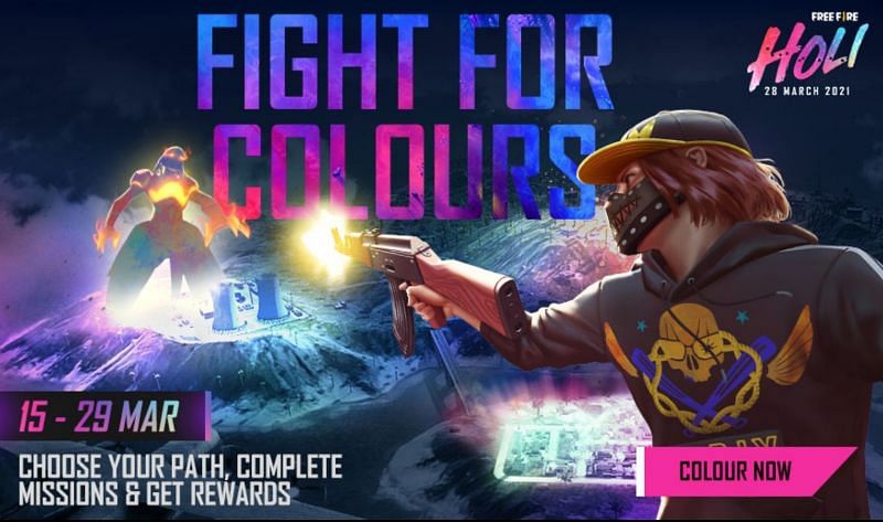 Exclusive Free Fire Holi event &ndash; Fight For Colours