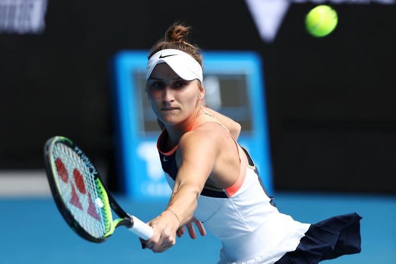 Marketa Vondrousova at the 2021 Australian Open