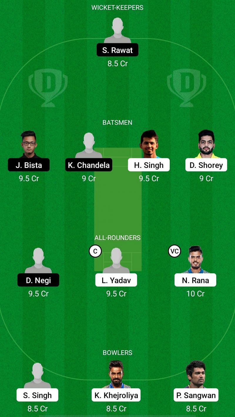 DEL vs UT Dream11 Fantasy Suggestions