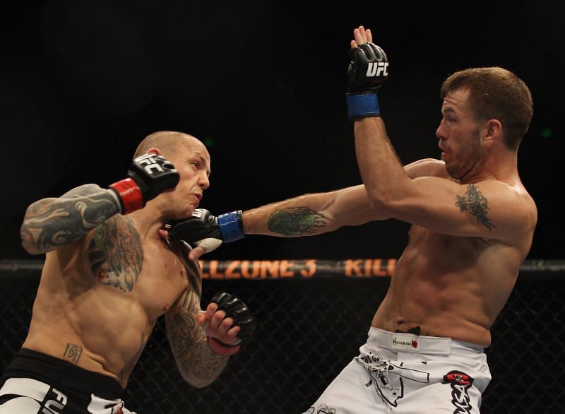 Spencer Fisher&#039;s (right) last UFC fight took place in 2012