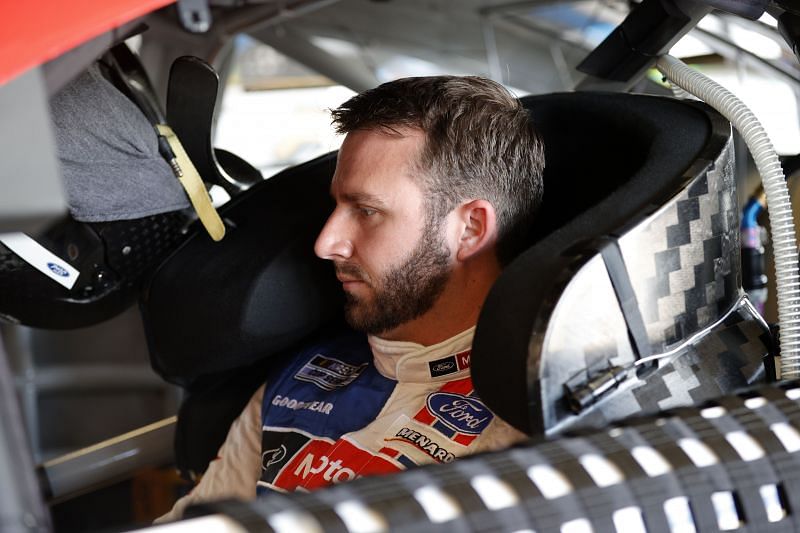 Matt DiBenedetto during practice for the Daytona 500. Photo: Chris Graythen/Getty Images.