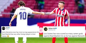 Twitter reacts as Real Madrid and Atletico Madrid play out 1-1 draw