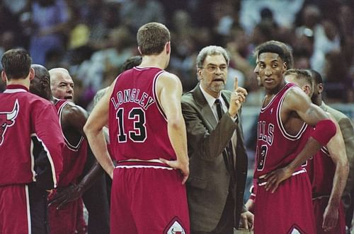 Phil Jackson during his days as the coach of the Chicago Bulls