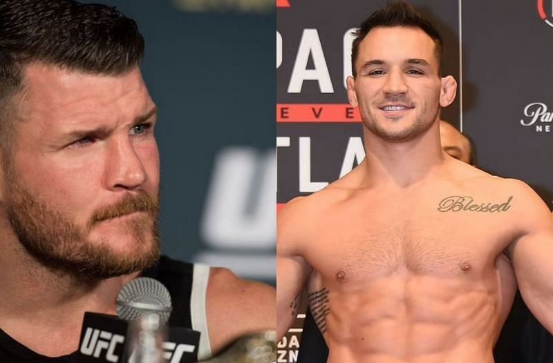 Michael Bisping (left) and Michael Chandler (right)