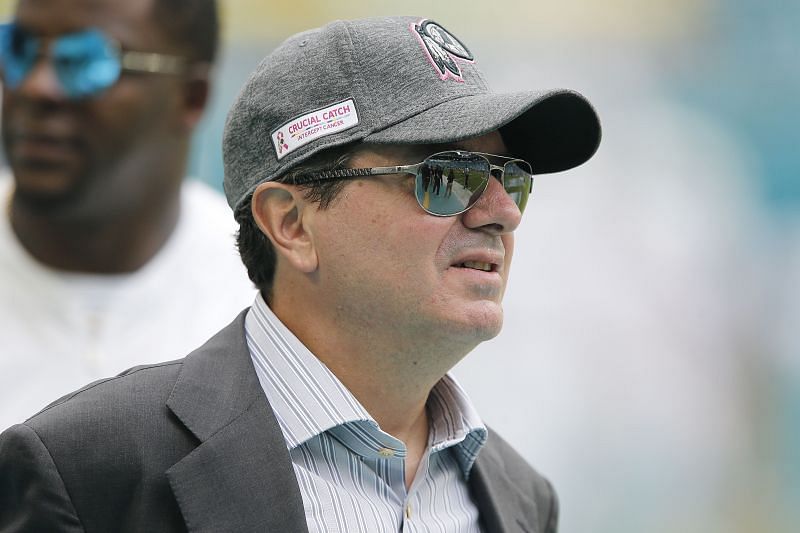 Dan Snyder looks on during an NFL game