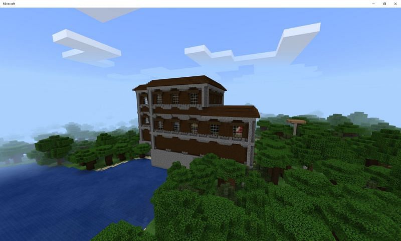 A woodland mansion in Minecraft (Image via Mojang)