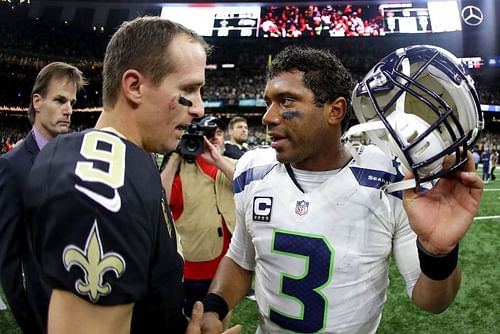 Could Russel Wilson be set to replace Drew Brees under center for the Saints?