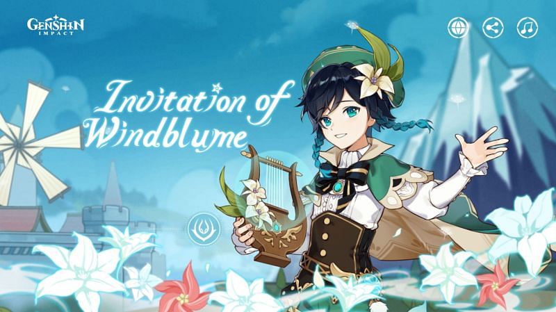 Invitation of Windblume (Image via miHoYo)