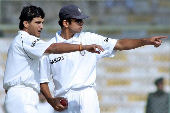 Sourav Ganguly and Rahul Dravid during their playing days