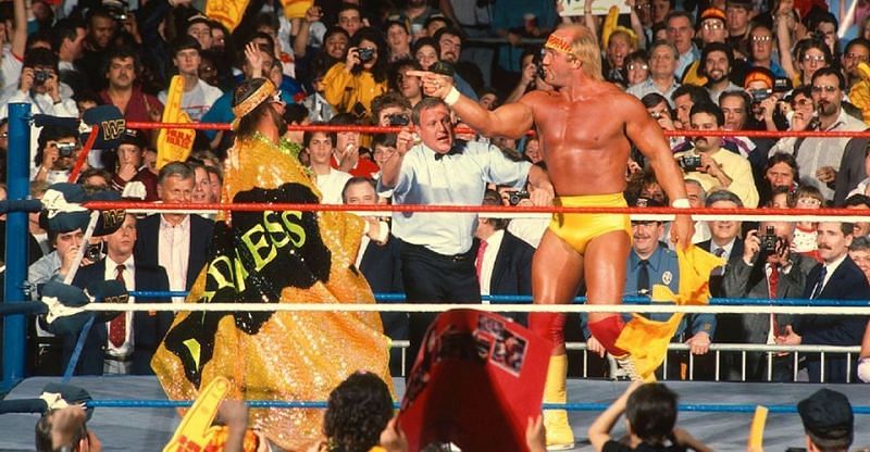 Hulk Hogan vs. Randy Savage at WrestleMania V