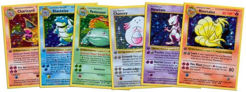 1st edition Base set Pokemon cards (Image via Cardmavin)