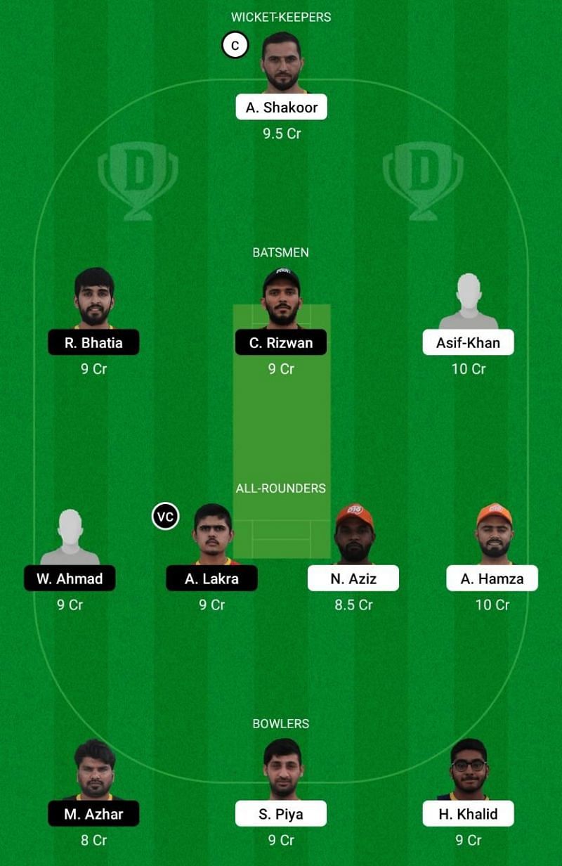 AJM vs EMB Dream11 Team