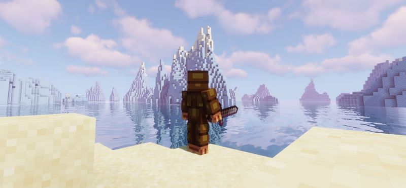 A wise monke watching over his territory with an iron fist (Image via Minecraft)