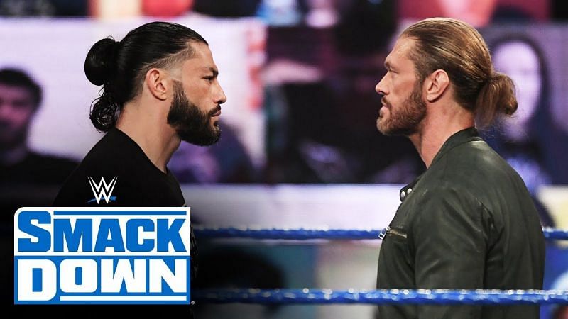 Edge chose to face Roman Reigns after winning the 2021 Men&#039;s Royal Rumble.