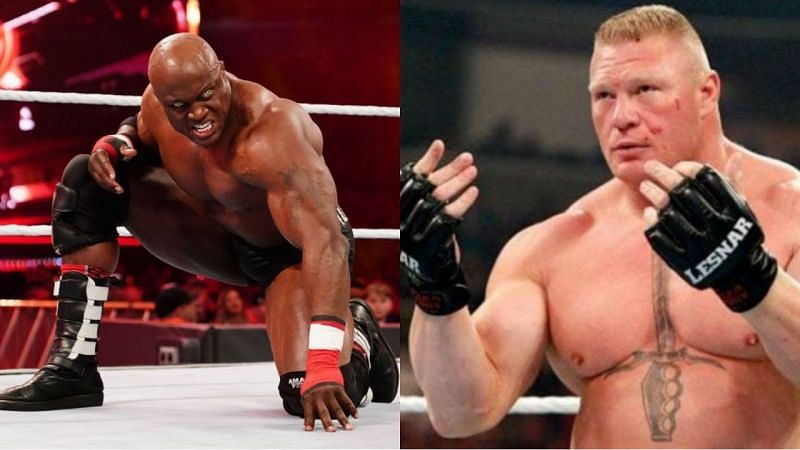 वर्तमान WWE चैंपियन बॉबी लैश्ले और ब्रॉक लैसनर