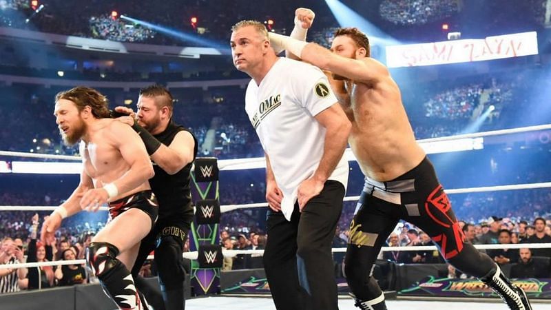 After his in-ring retirement in 2016, a returning Daniel Bryan teamed with Shane McMahon at WrestleMania 34