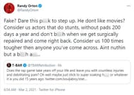 Randy Orton did not appreciate WWE being described as "fake"