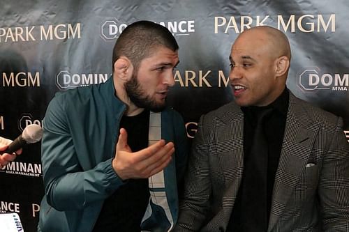 Khabib Nurmagomedov with Ali Abdelaziz