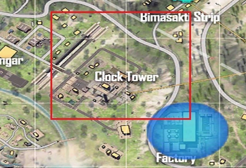 Clock Tower on the Bermuda Remastered map