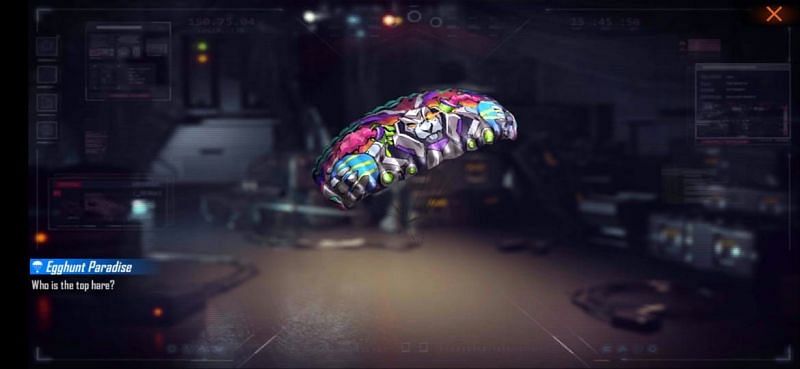 Free Egghunt Paradise parachute skin in Free Fire