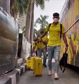 IPL 2021: Chennai Super Kings land in Mumbai, check into Trident hotel